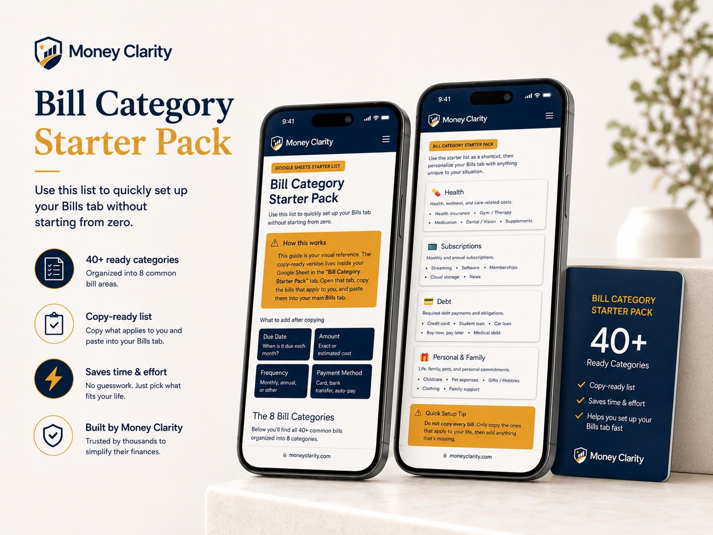 Money Clarity Bundle - 8 Deliverables, 1 Calm System