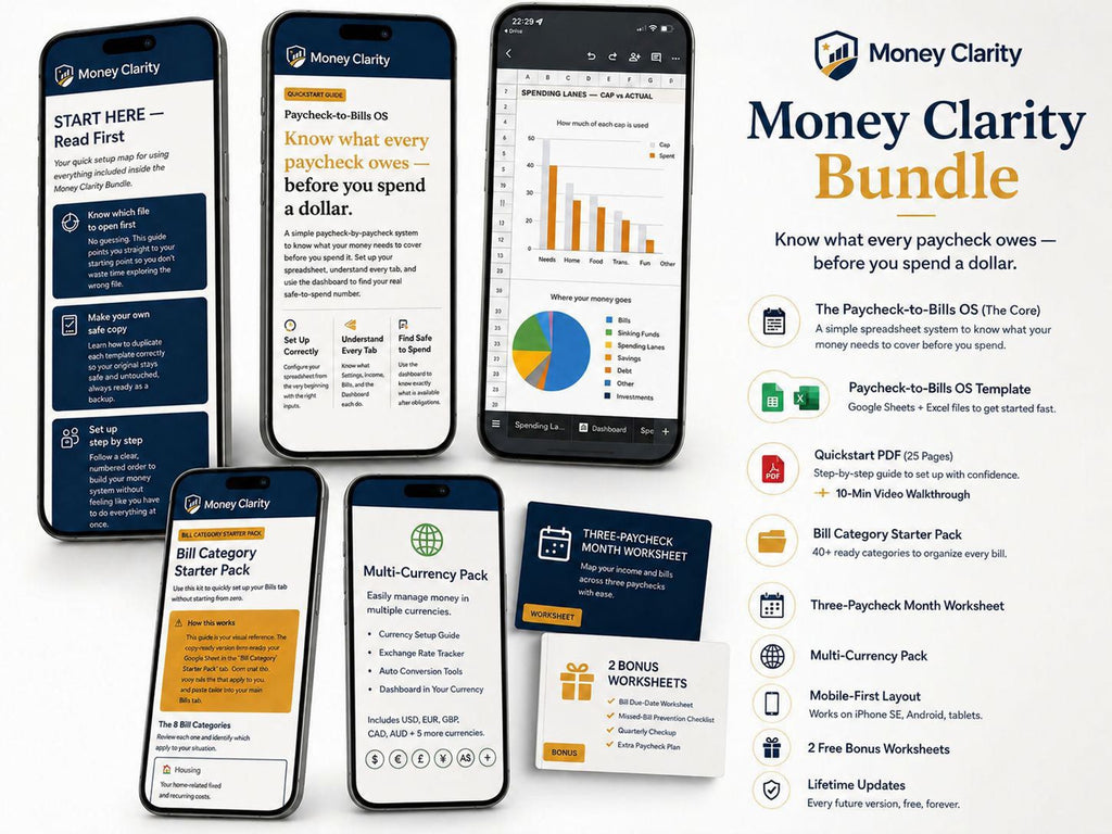 Money Clarity Bundle - 8 Deliverables, 1 Calm System